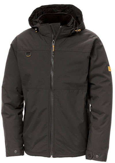 Caterpillar Mens Waterproof Zip Jacket w Hood Chinook CAT Winter Ski in Black - 3XL