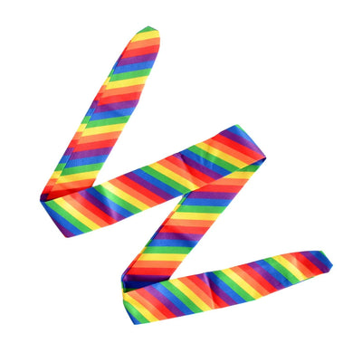Rainbow Head / Wrist Band Gay Pride Scarf LBGTQ Hair Tie Headband Costume Party