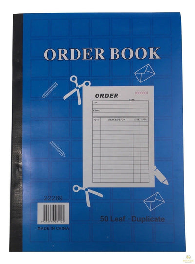 ORDER BOOK 50 Page Duplicate Restaurant Docket Carbonless Take Away