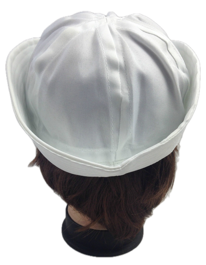 Adult White Sailor Hat Marine Unisex Gob Captain Navy Hen&