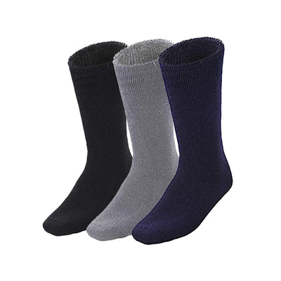 3 Pairs BAMBOO SOCKS Mens Heavy Duty Premium Thick Work Socks Cushion BULK - Assorted Colour Pack - 11-14