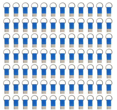 100x Coda Key Tag Keyring Key Ring School Bag Badge - Blue