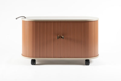 UFOU Fitin Rollin Mobile Roller Shutter Cabinet - Storage with Adjustable Shelves & Wheels