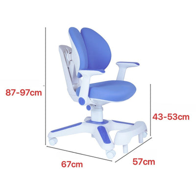 Ergonomic Children Kids Study Desk and Chair Set Height Adjustable - Blue