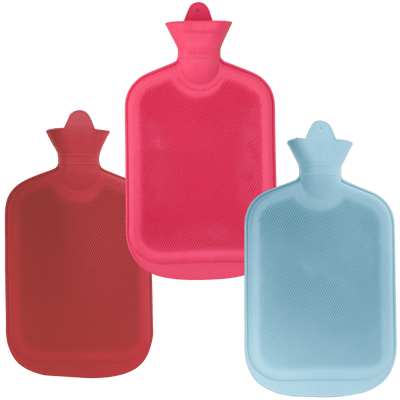 2L HOT WATER BOTTLE Winter Warm Natural Rubber Bag