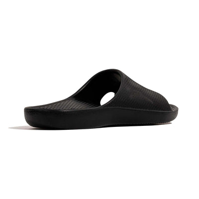 Archline Rebound Orthotic Slides Flip Flop Thongs Slip On Arch Support - Black - Euro 39