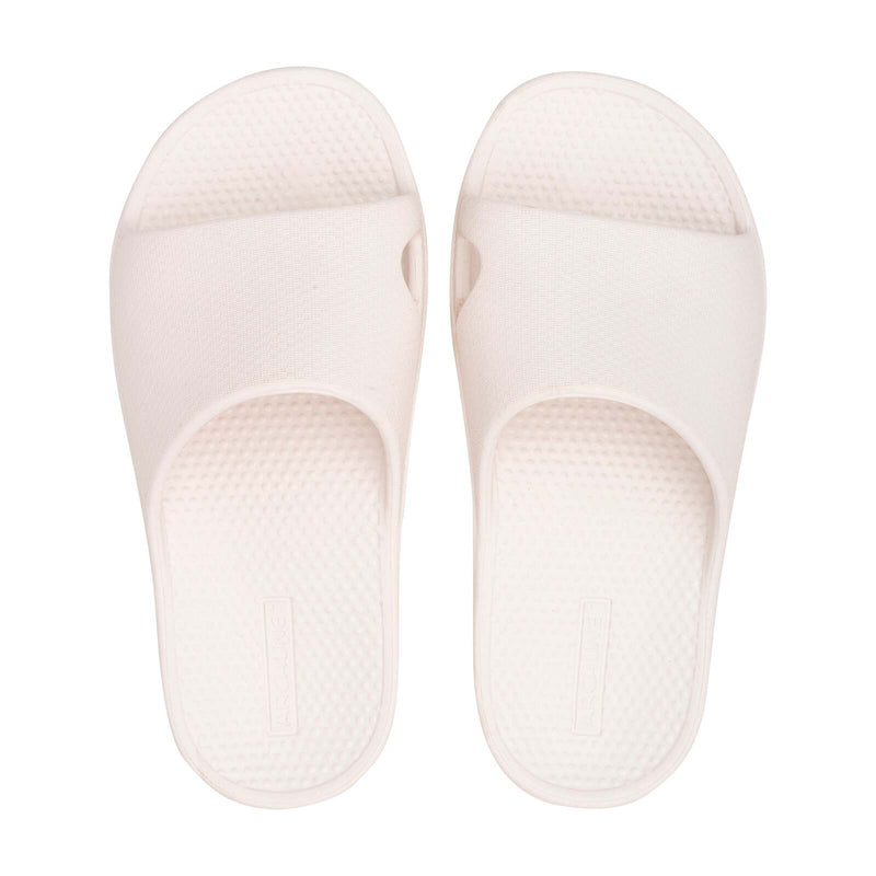 Archline Rebound Orthotic Slides Flip Flop Thongs Slip On Arch Support - White - Euro 44