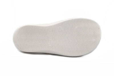 Archline Rebound Orthotic Slides Flip Flop Thongs Slip On Arch Support - White - Euro 44