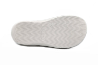 Archline Rebound Orthotic Slides Flip Flop Thongs Slip On Arch Support - White - Euro 44