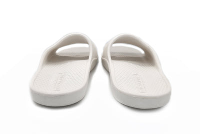 Archline Rebound Orthotic Slides Flip Flop Thongs Slip On Arch Support - White - Euro 45