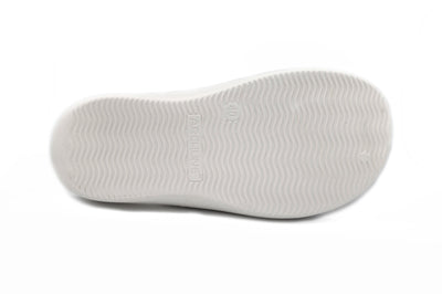 Archline Rebound Orthotic Slides Flip Flop Thongs Slip On Arch Support - White - Euro 45