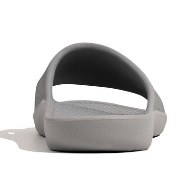 Archline Rebound Orthotic Slides Flip Flop Thongs Slip On Arch Support - Stone Grey - Euro 37