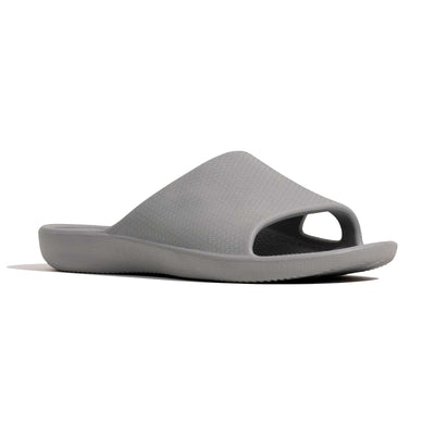 Archline Rebound Orthotic Slides Flip Flop Thongs Slip On Arch Support - Stone Grey - Euro 42