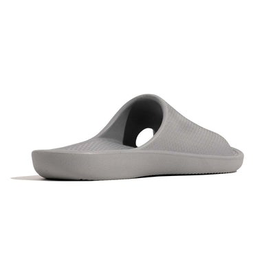 Archline Rebound Orthotic Slides Flip Flop Thongs Slip On Arch Support - Stone Grey - Euro 42