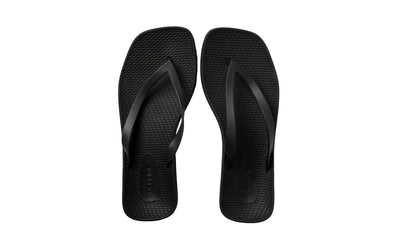 ARCHLINE Breeze Arch Support Orthotic Thongs Flip Flops Arch Support - Black - 36 EUR (Womens 5US)