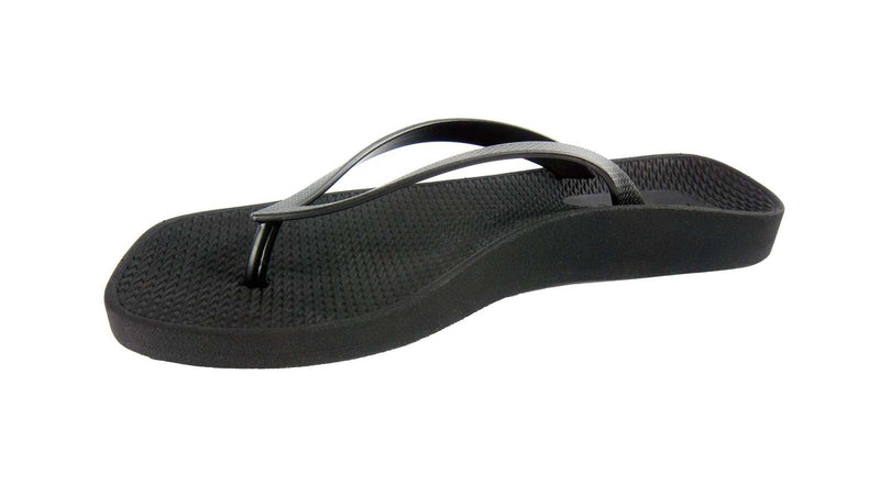 ARCHLINE Breeze Arch Support Orthotic Thongs Flip Flops Arch Support - Black - 36 EUR (Womens 5US)