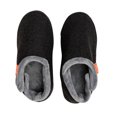 ARCHLINE Orthotic Slippers CLOSED Arch Scuffs Orthopedic Moccasins Shoes - Charcoal Marle - EUR 46