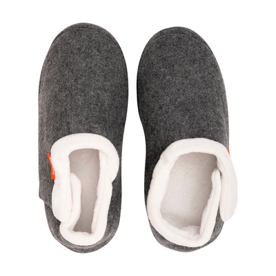 ARCHLINE Orthotic Slippers CLOSED Arch Scuffs Orthopedic Moccasins Shoes - Grey Marle - EUR 37
