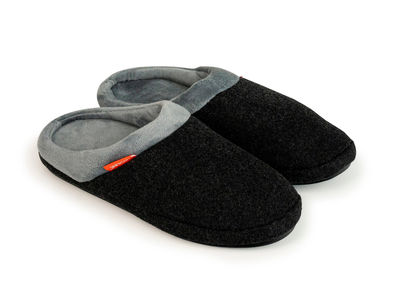 ARCHLINE Orthotic Slippers Slip On Arch Scuffs Orthopedic Moccasins - Charcoal Marle - EUR 43