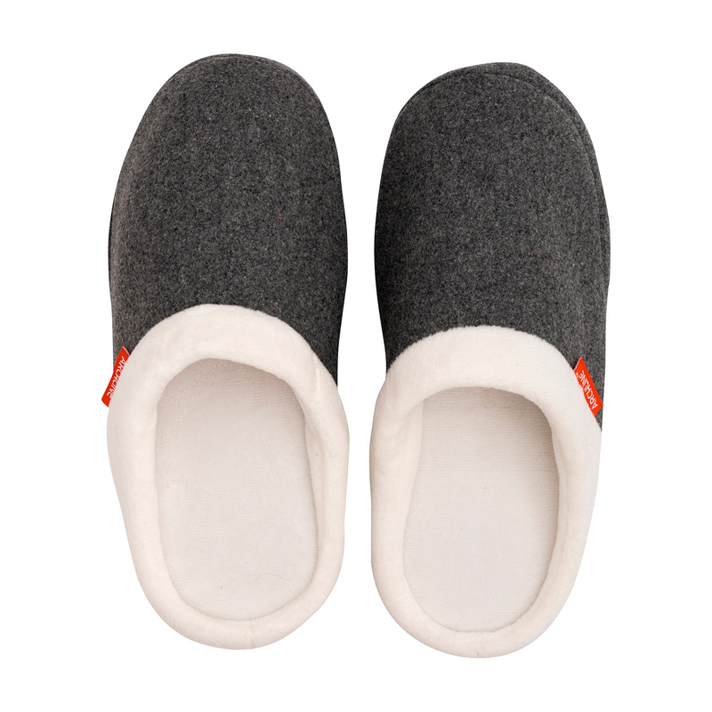 ARCHLINE Orthotic Slippers Slip On Arch Scuffs Orthopedic Moccasins - Grey Marle - EUR 39