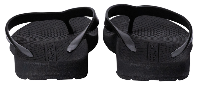 ARCHLINE Orthotic Thongs Arch Support Shoes Footwear Flip Flops Orthopedic - Black/Black - EUR 37
