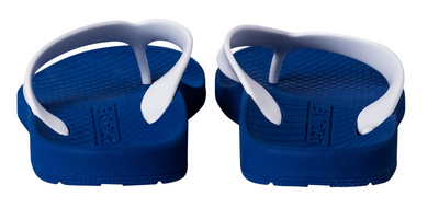 ARCHLINE Orthotic Thongs Arch Support Shoes Footwear Flip Flops Orthopedic - Blue/White - EUR 35