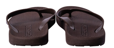 ARCHLINE Orthotic Thongs Arch Support Shoes Footwear Flip Flops Orthopedic - Brown/Brown - EUR 36
