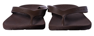 ARCHLINE Orthotic Thongs Arch Support Shoes Footwear Flip Flops Orthopedic - Brown/Brown - EUR 36