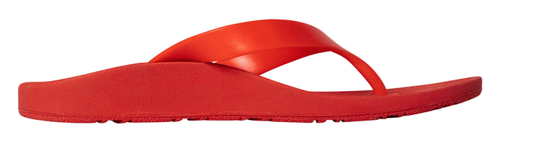 ARCHLINE Orthotic Thongs Arch Support Shoes Footwear Flip Flops Orthopedic - Red/Red - EUR 46