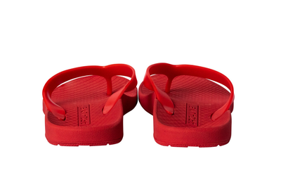 ARCHLINE Orthotic Thongs Arch Support Shoes Footwear Flip Flops Orthopedic - Red/Red - EUR 46