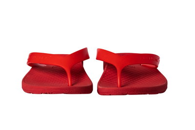 ARCHLINE Orthotic Thongs Arch Support Shoes Footwear Flip Flops Orthopedic - Red/Red - EUR 46