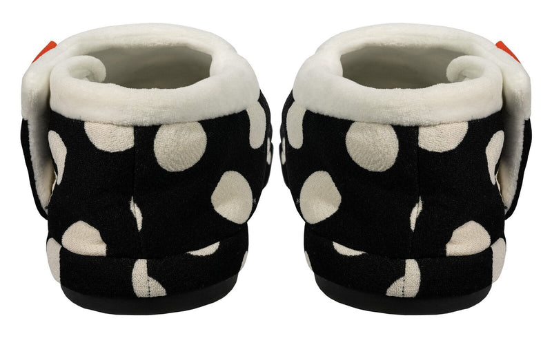 ARCHLINE Orthotic Slippers CLOSED Arch Scuffs Pain Moccasins Relief - Black/White Polka Dots - EUR 37 (Womens 6 US)