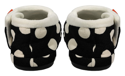 ARCHLINE Orthotic Slippers CLOSED Arch Scuffs Pain Moccasins Relief - Black/White Polka Dots - EUR 38 (Womens 7 US)