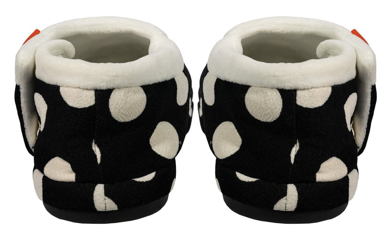 ARCHLINE Orthotic Slippers CLOSED Arch Scuffs Pain Moccasins Relief - Black/White Polka Dots - EUR 38 (Womens 7 US)