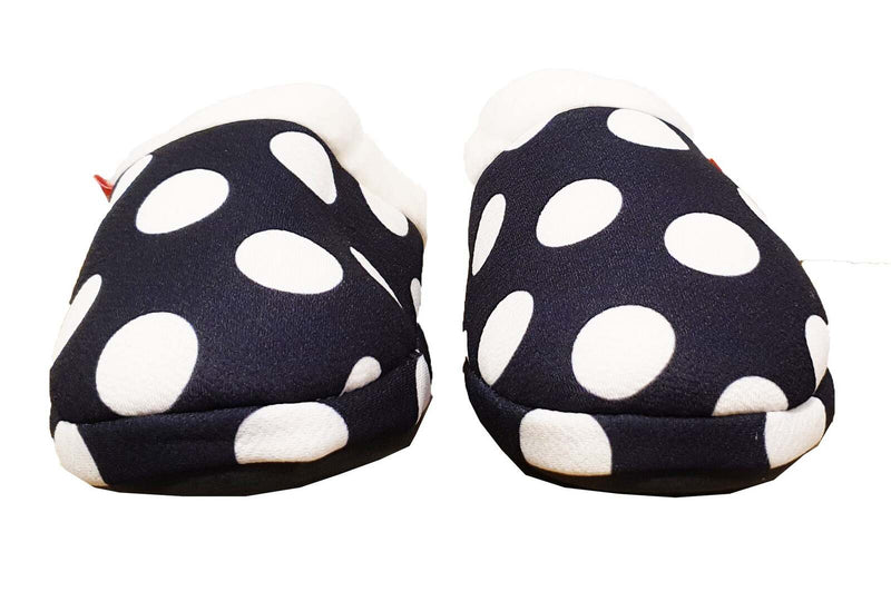 ARCHLINE Orthotic Slippers Slip On Arch Scuffs Pain Relief Moccasins - Polka Dots - EU 35