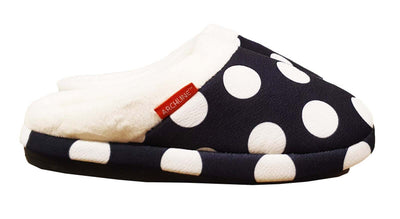 ARCHLINE Orthotic Slippers Slip On Arch Scuffs Pain Relief Moccasins - Polka Dots - EU 42