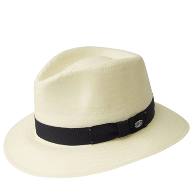 BAILEY Spencer Lite Straw Hat Summer Sun MADE IN USA Trilby Fedora in Natural - L