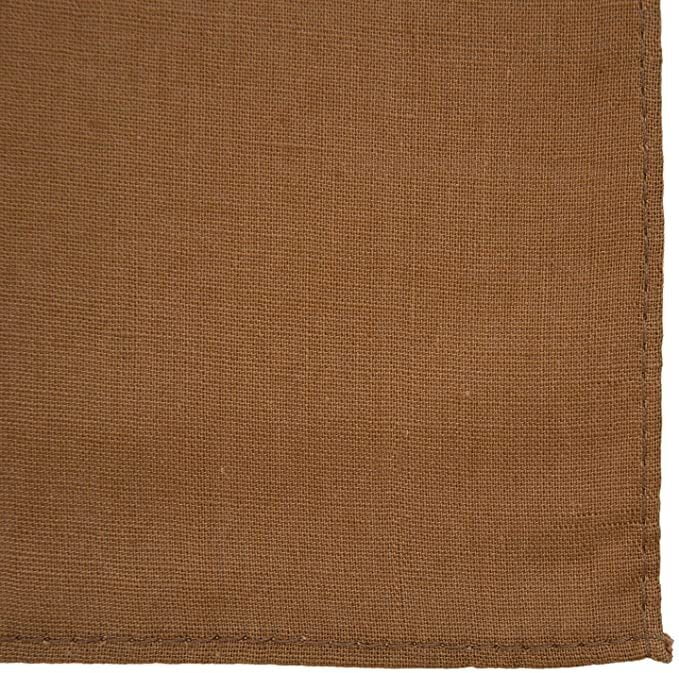 BANDANA Paisley 100% COTTON Head Wrap Durag Bandanna Summer Biker Scarf Mask - Brown (Plain)