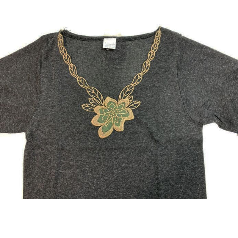 Ladies Merino Wool Blend Long Sleeve Thermal Spencer Top Thermals Underwear - Black - 10-12