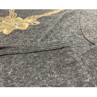 Ladies Merino Wool Blend Long Sleeve Thermal Spencer Top Thermals Underwear - Black - 20-22