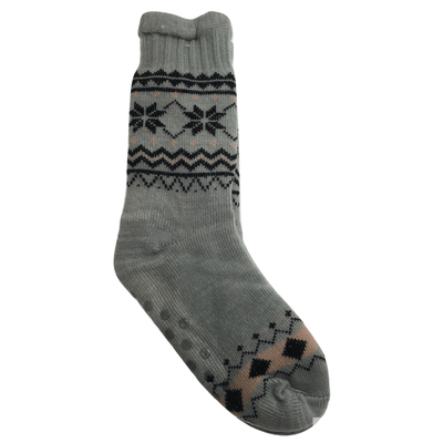 1 Pair Mens Non Slip Thick Fur Warm Winter Bed Socks Thermal Warm Cushion - One Size