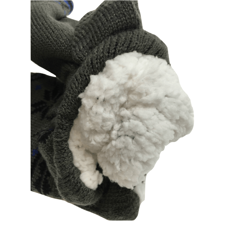 1 Pair Mens Non Slip Thick Fur Warm Winter Bed Socks Thermal Warm Cushion - One Size