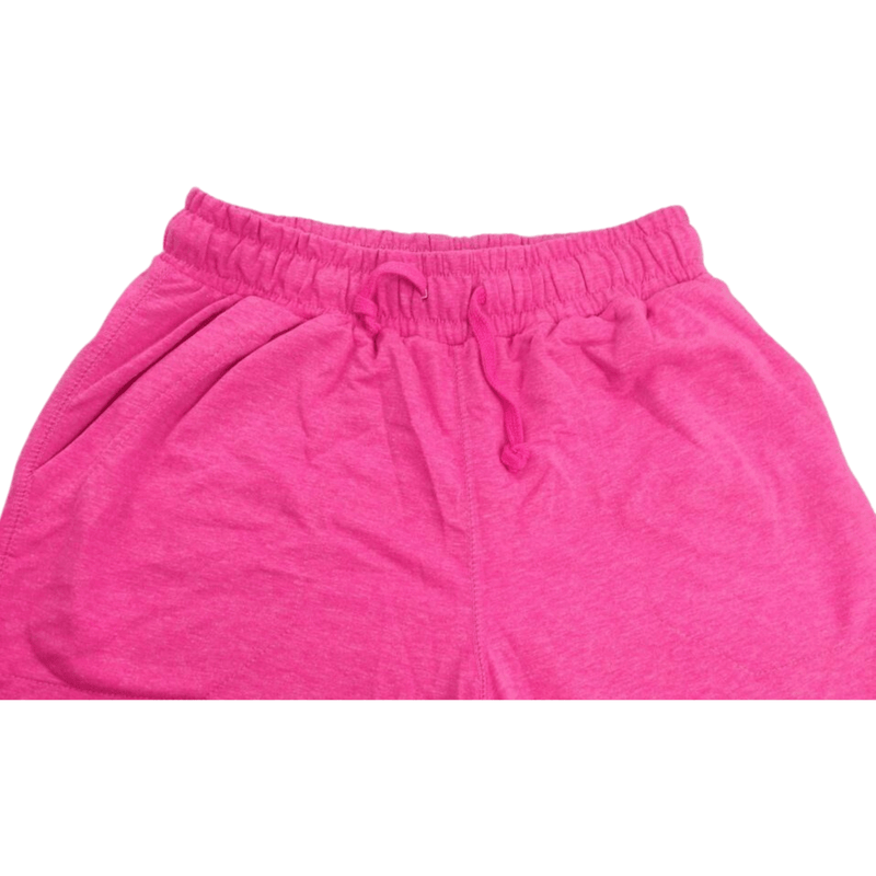 Ladies Womens Girls Skinny TRACK PANTS Slim Cuff Gym Plain Sport Tracksuit Pant - Light Pink Marle (Cotton/Polyester) - Girls: 8