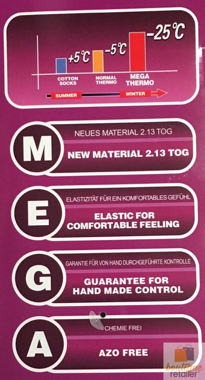 1 Pair Womens THERMAL HEATED SOCKS Warm Winter Comfort Work Sox Ski Ladies - Assorted - UK 9-11 (EU 37-42)