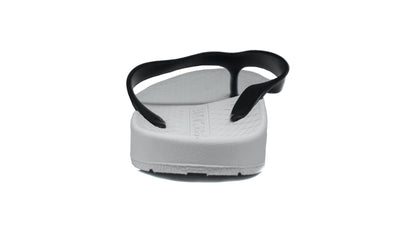 ARCHLINE Flip Flops Orthotic Thongs Arch Support Shoes Footwear - White/Black - EUR 37