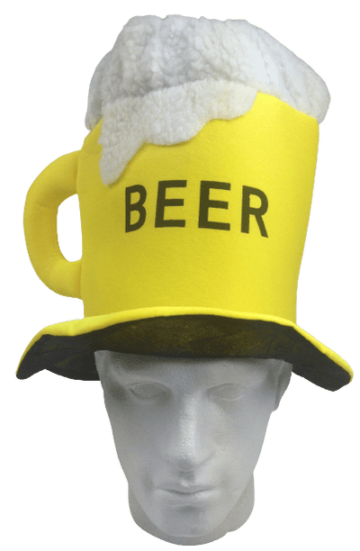 BEER HAT Drinking Mug Party Costume Accessory Fancy Dress Cap Halloween Unisex