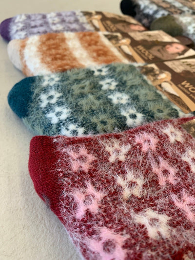 6 Pairs Womens Angora Wool Socks Extra Warm Winter Thermal Soft