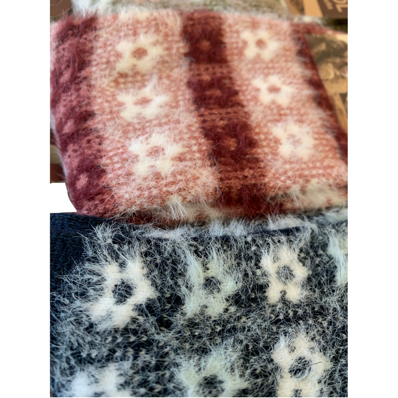 6 Pairs Womens Angora Wool Socks Extra Warm Winter Thermal Soft