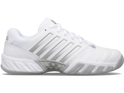 K-Swiss Womens Bigshot 4 AC Tennis Shoes - White/Silver - US 8.5