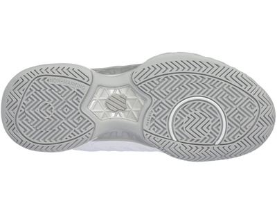 K-Swiss Womens Bigshot 4 AC Tennis Shoes - White/Silver - US 8.5